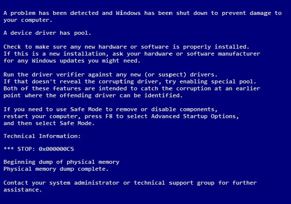 DRIVER_CORRUPTED_EXPOOL – Cover – BSoD – Windows Wally