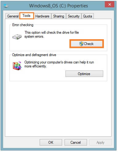 Disorderly_Shutdown – Datei-Explorer – Dieser PC – Laufwerk C – Eigenschaften – Extras – Windows Wally