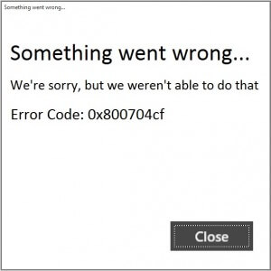 Wie behebe ich den Fehler 0x800704cf in Windows 10?