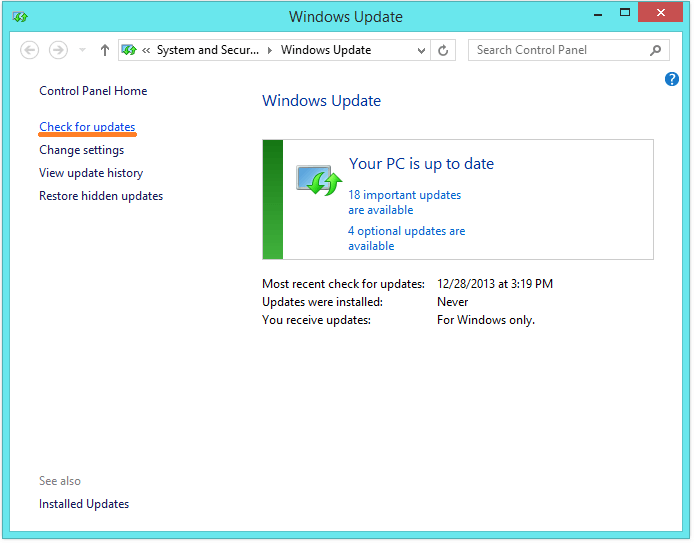 CACHE MANAGER – Windows-Update – Nach Updates suchen – Windows Wally