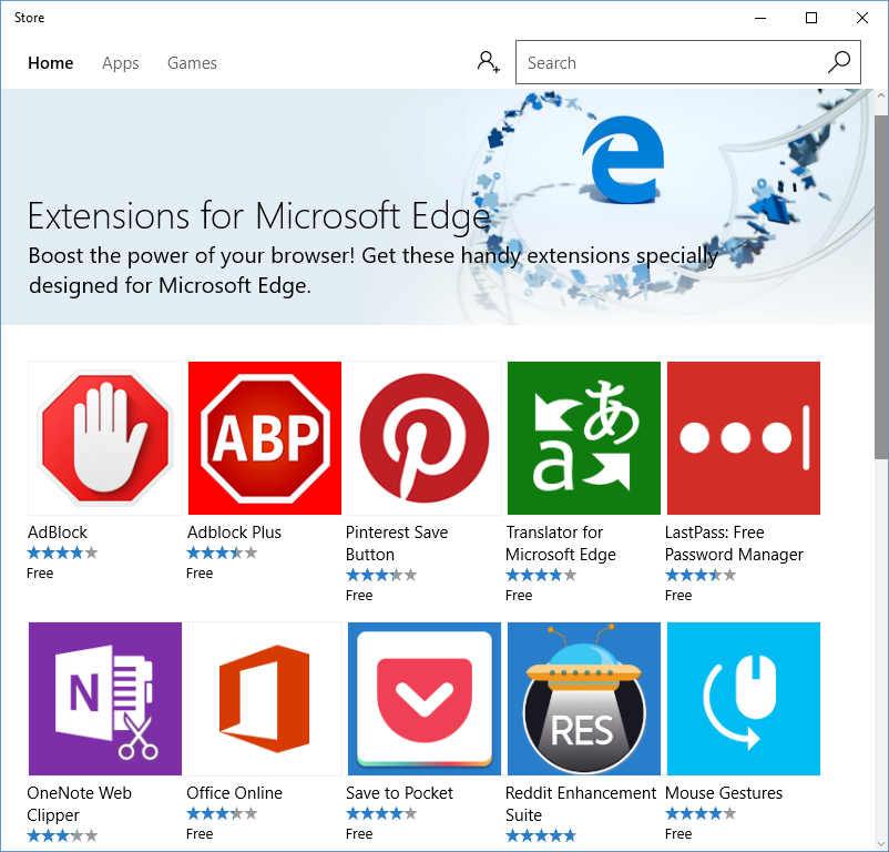 Microsoft Edge – Erweiterungen aus dem Store herunterladen – 2 – Windows 10 – Windows Wally