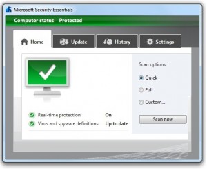 Behebung von Problemen mit dem Microsoft Security Essentials-Update