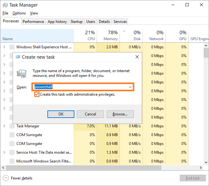 ShellExperienceHost – Windows 10 – Strg+Umschalt+Esc – Task-Manager – Ausführen – 2 – Windows Wally