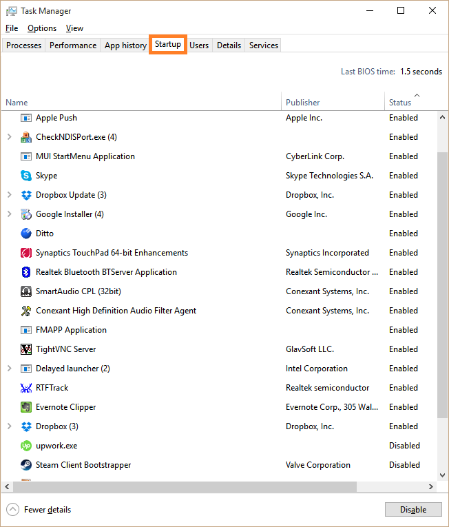 Zu lange zum Booten – Windows 10 – Task-Manager – Start – Windows Wally