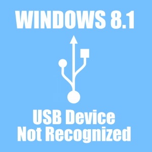 Fehlerbehebung bei USB-Geräten, die in Windows 8.1 nicht erkannt werden