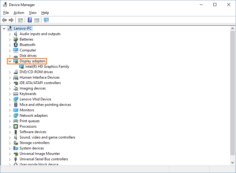 Windows 10 – Schwarzer Bildschirm – Geräte-Manager – Anzeigeadapter – FreePowerPointTemplates