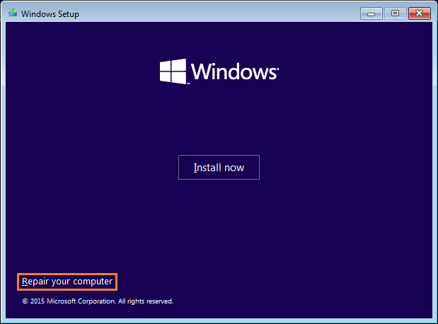 0x0000007E – Windows 10 reparieren – Bildschirm 2 – Computer reparieren – Windows Wally