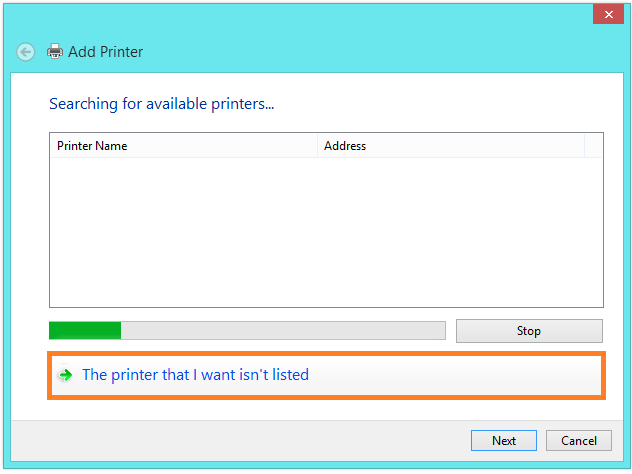 Windows 8-Drucker – Der Drucker, der nicht aufgeführt wurde – Windows Wally