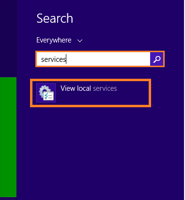 Windows 8-Drucker – Lokale Dienste anzeigen – Windows Wally