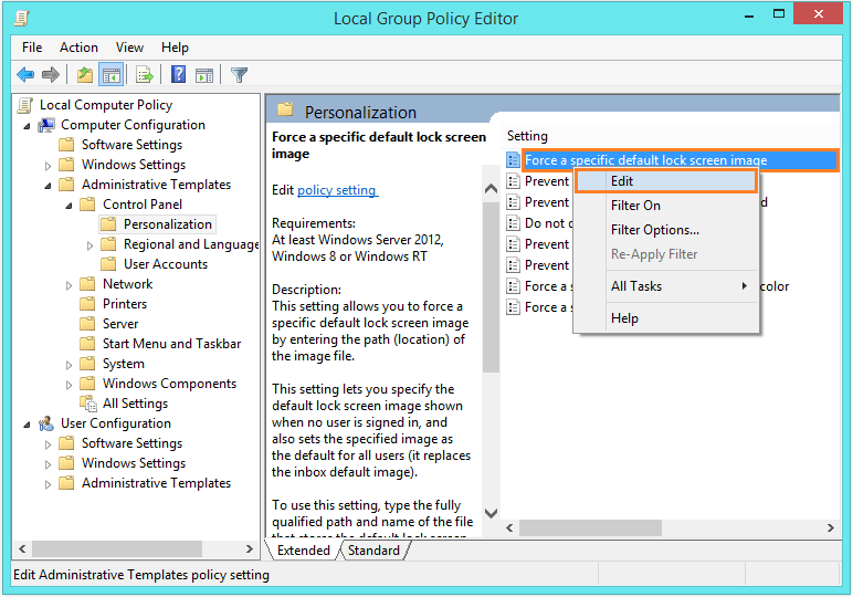 Windows 8-Hintergrund – GPMC-Pfad 2 – Windows Wally