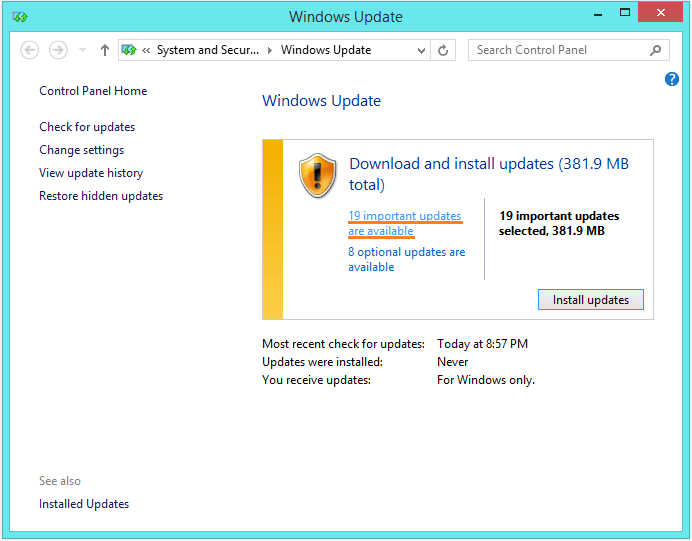Ntoskrnl.exe – Windows-Update – Nach Updates suchen 2 – Windows Wally