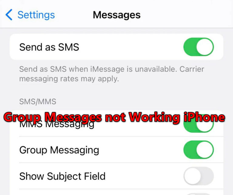 Wie behebt man, dass Gruppennachrichten auf Ihrem iPhone nicht funktionieren?