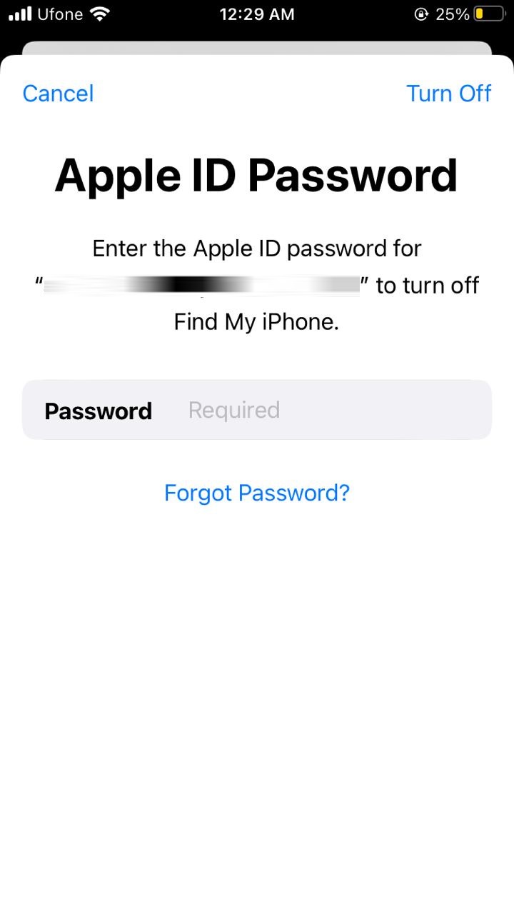 Wie melde ich mich ohne Passwort von iCloud ab?