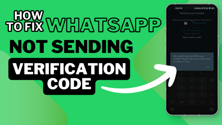 So beheben Sie, dass WhatsApp keinen Bestätigungscode sendet (2024)